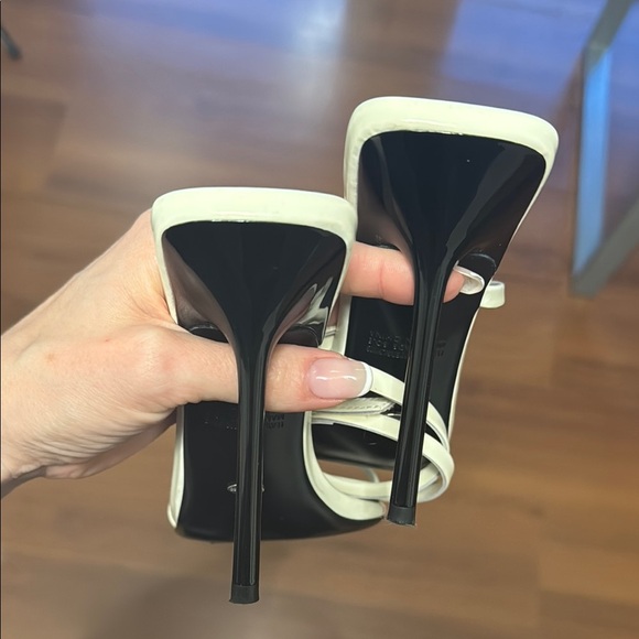 Tony Bianco Naxos Sandals Heels White Patent - Picture 7 of 8